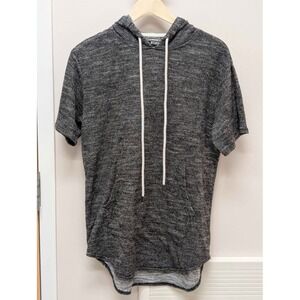Elwood Short Sleeve Hoodie Men's Medium Gray Lightweight